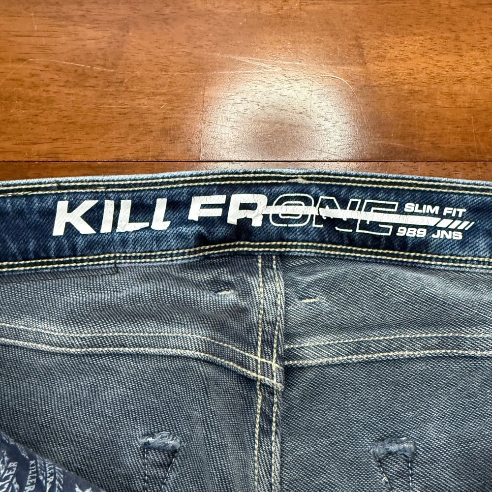 Killer Jeans Slim Fit Mens Size 32 Dark Blue Denim Stretch Style 9397 989 JNS - Picture 7 of 16